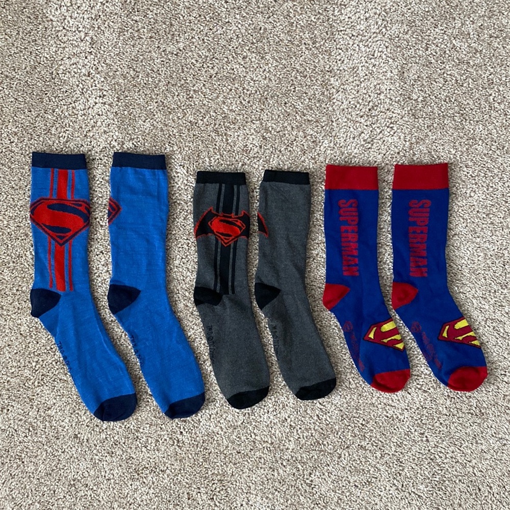 Superman Crew Socks (3)
